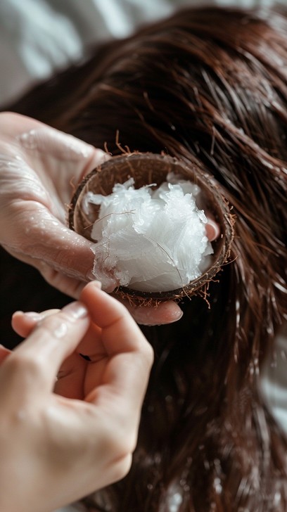 Coconut hair nourishment ritual
